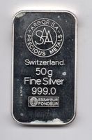 (2065) Silberbarren 50 g Argor
