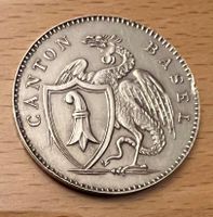 Münze Canton Basel 5 Batz 1809 Silber guter Zustand