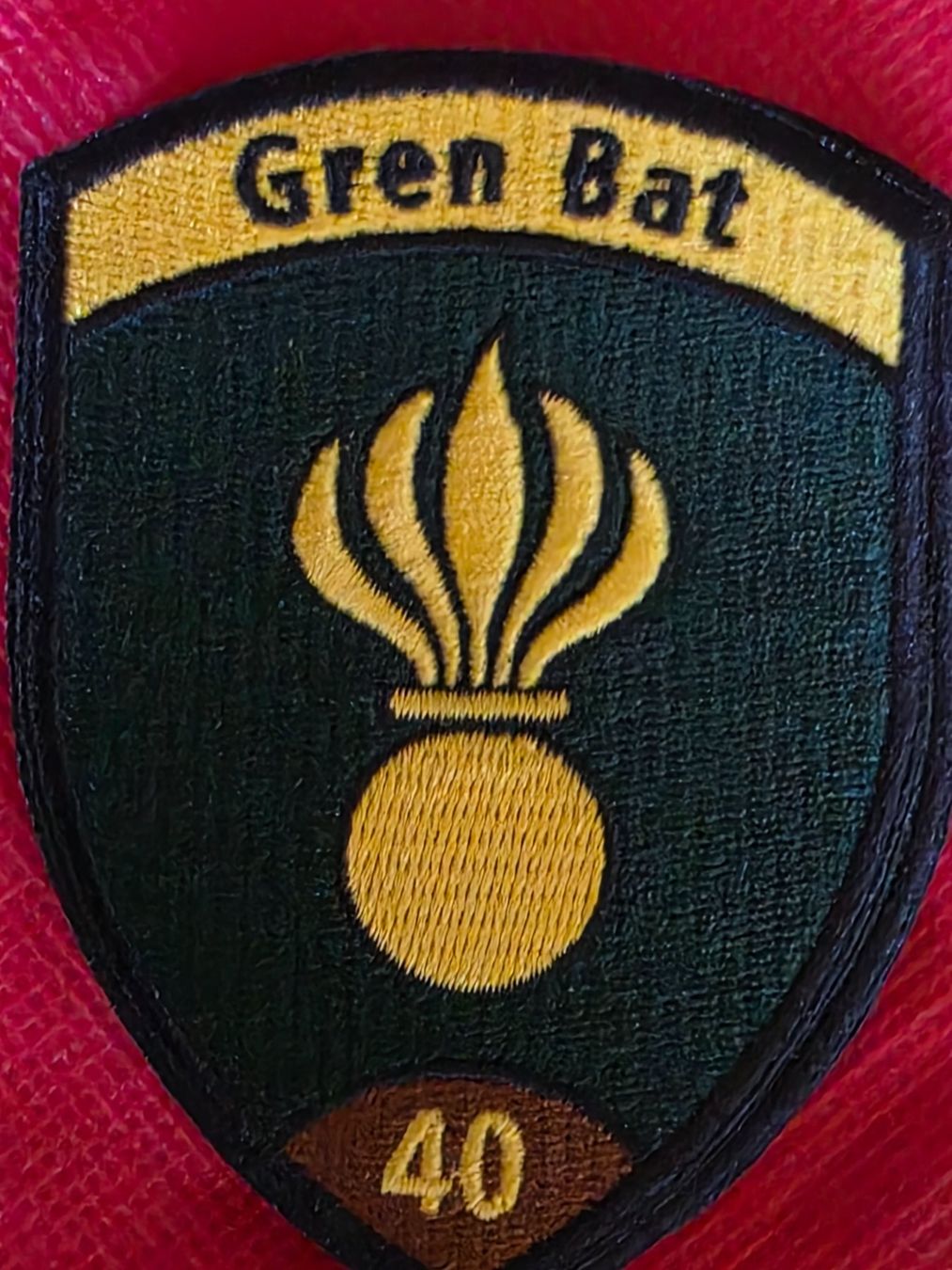 Schweizer Armee Placchette & Badge: Gren Bat 40 Braun Original neu Abzeichen – Nuovo (secondo la descrizione) da Nyon venduto da freetoys08