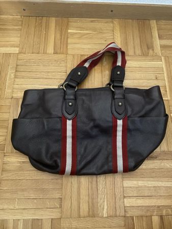 Sac à main cuir marron Bally bon état