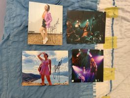 Original signierte Fotos von Sängerin Laura Luppino