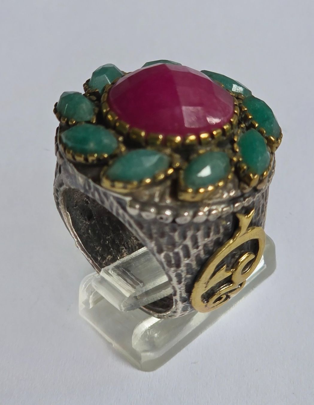 Bagues: Rubin Smaragd Fingerring – Neuf (Voir description) à Zürich par adriben 6