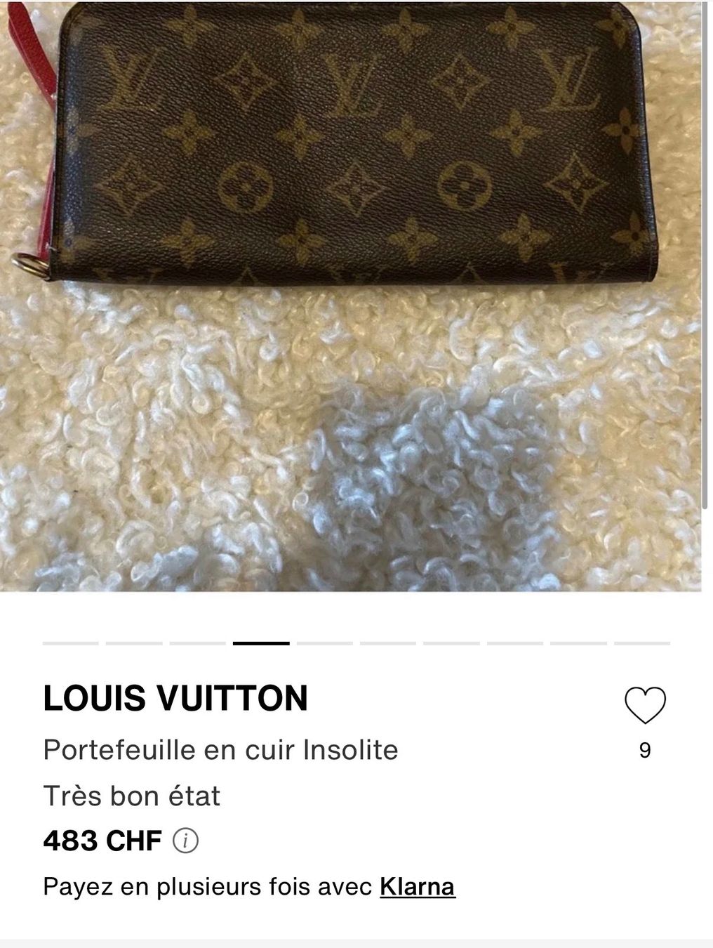 Louis Vuitton Brieftaschen: Portefeuille Louis Vuitton – Gebraucht aus Bulle von gre_v7rv 9