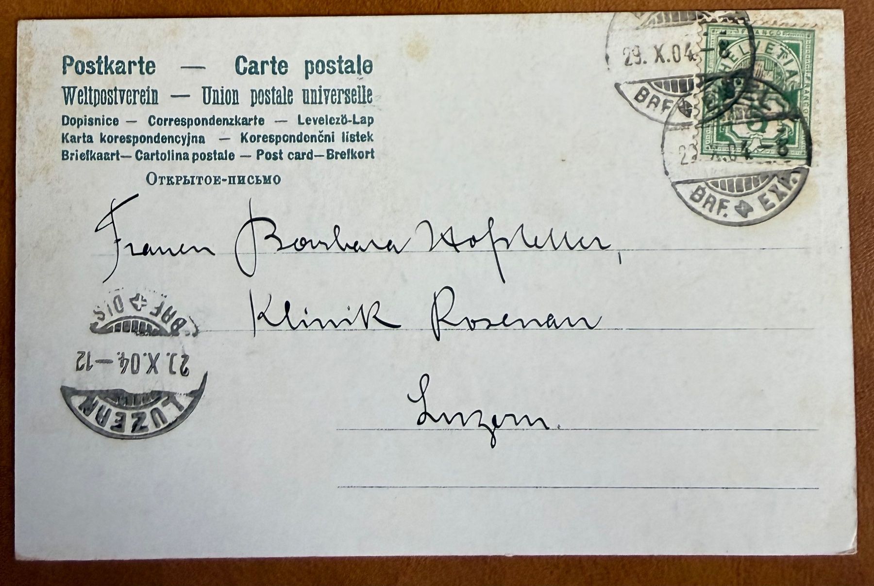 Cartoline postali: Basel - Münster mit der Pfalz 1904 – Usato da Lutry venduto da Ediego 1