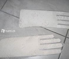NEU WEISSE HOCHZEITSHANDSCHUHE