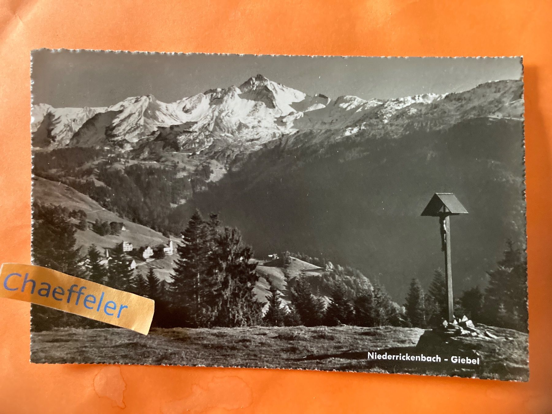 Cartoline postali: 1963 Niederrickenbach - Giebel – Usato da Zürich venduto da Chaeffeler