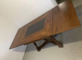 Ausziehbare Schiefertisch Stil Barocker Nussbaumholz 19/20Jh