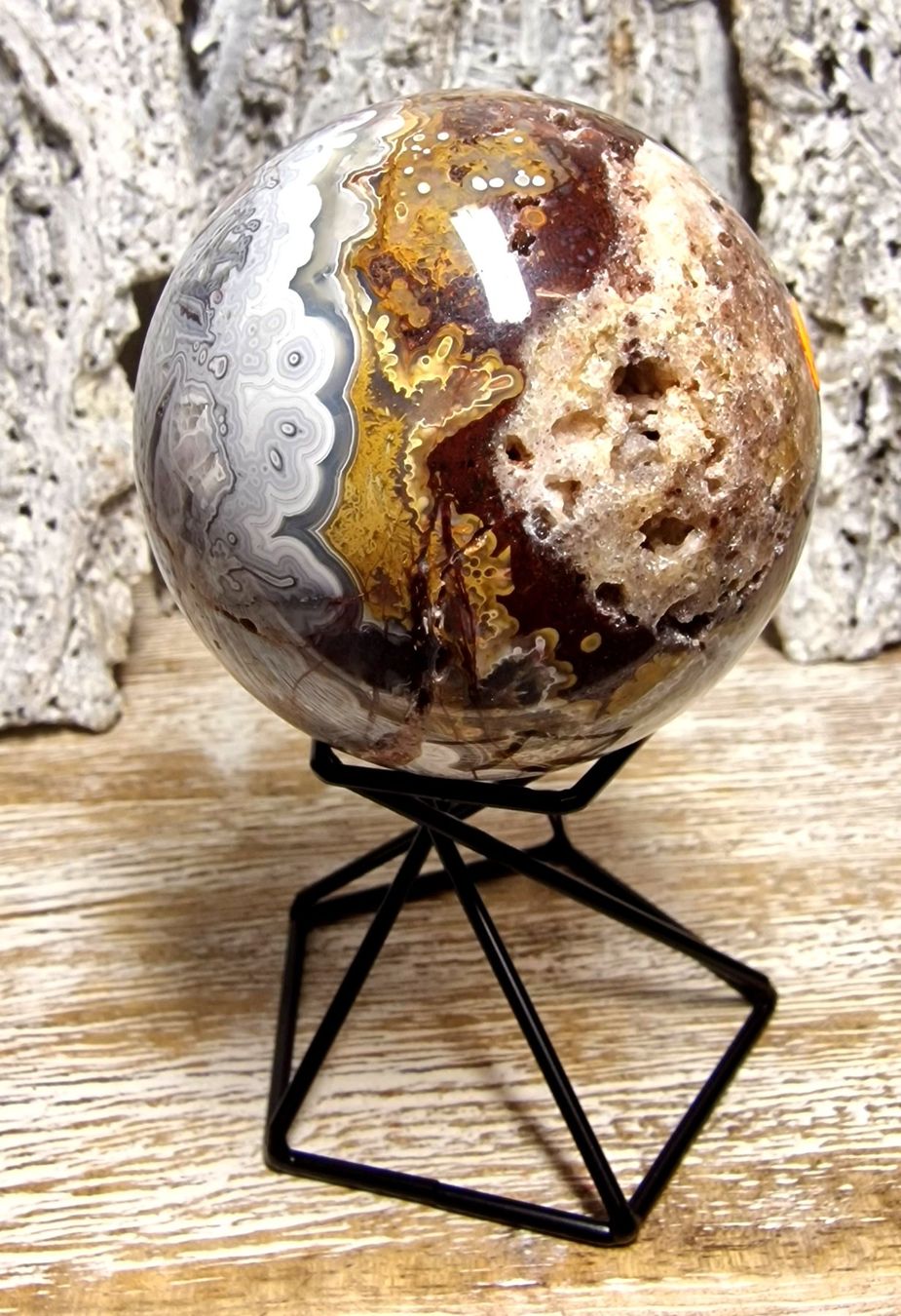 Minerali & Pietre curative: Mexikanische Achat Kugel E 59mm 272g – Nuovo (secondo la descrizione) da Matzingen venduto da Shay_Crystalz 2