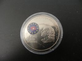 São Tomé e Principe 2000 Dobras 1 Euro 1997 Visão Súica