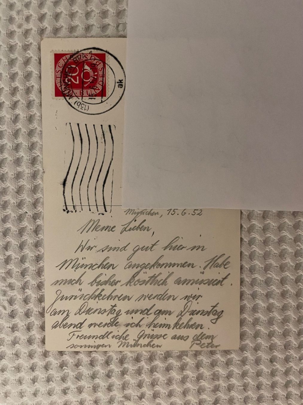 Cartoline postali: Ansichtskarte aus München 1952 – Usato da Winterthur venduto da Myrtillus 1