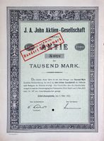 J.A. John AG Schornsteinaufsatz- & Blechwarenfabrik  - 1923