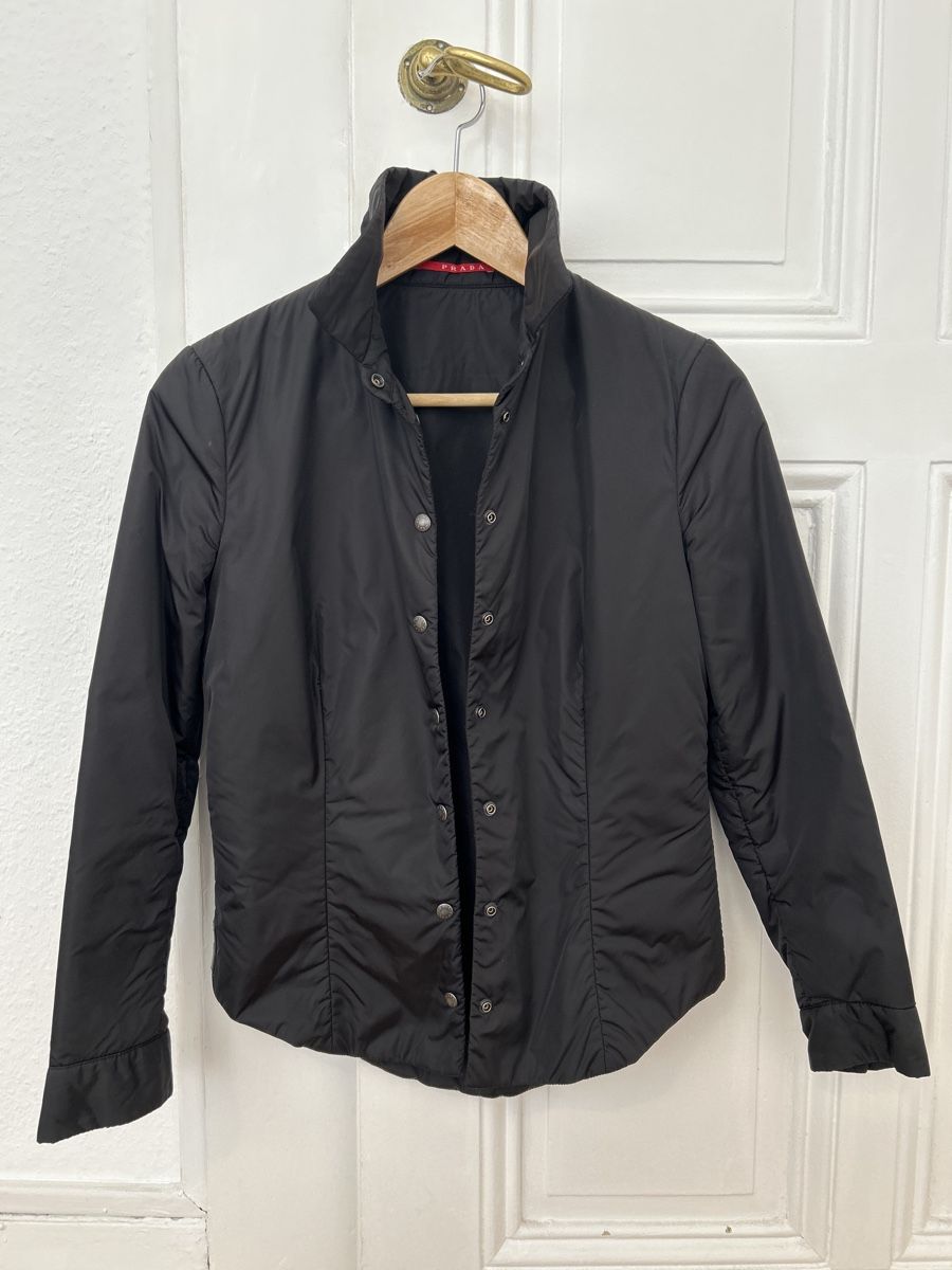 Prada Jacken: Prada Black Nylon Women's Jacket Size 38 – Neu (gemäss Beschreibung) aus Genève von TreasureChest 1