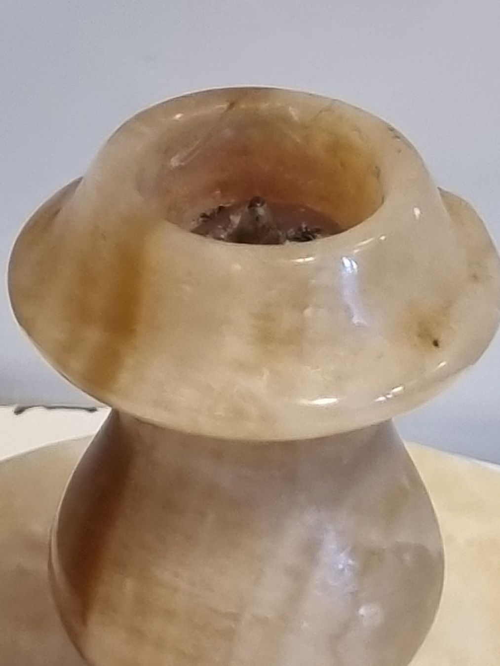 Portacandele: Vintage Onyx Kerzenhalter Marmor Stein Messing – Usato da Scharnachtal venduto da devin03 8