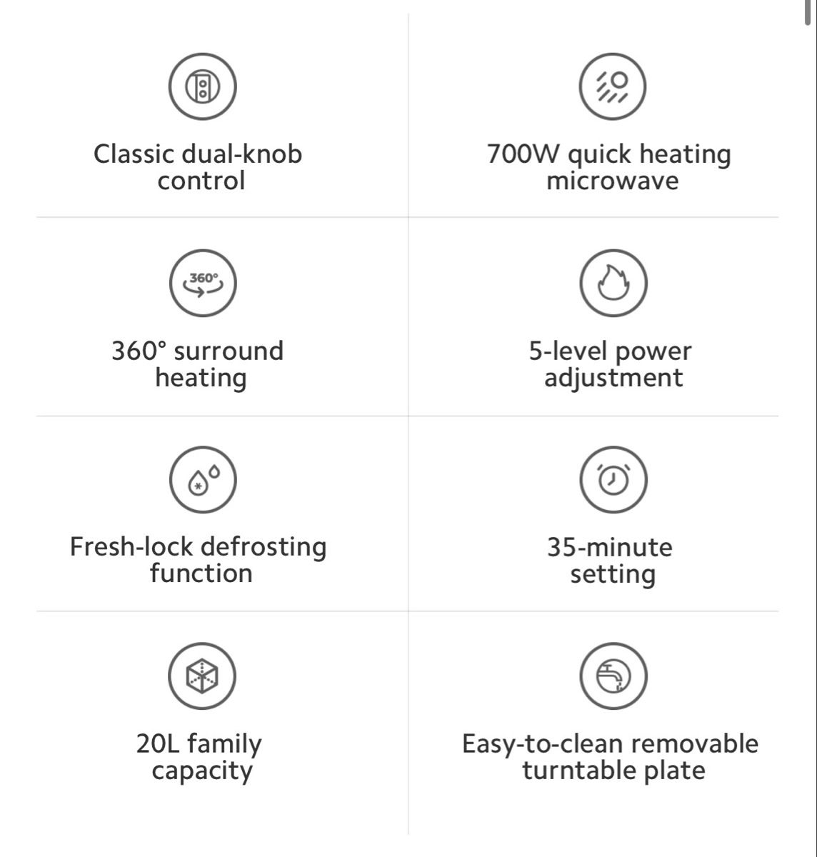 Xiaomi Elettrodomestici da cucina: Xiaomi White Microwave Oven – Nuovo (secondo la descrizione) da Boll venduto da stellabee 1