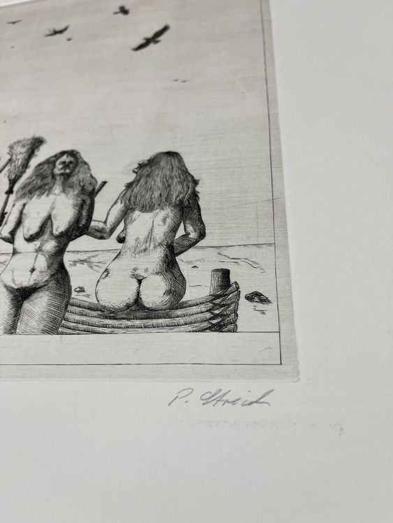Grafica & Litografie: PETER STREICH RADIERUNG SIGNIERT NUMMERIERT – Usato da Gersau venduto da grafik-kunst 4