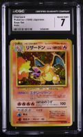 CGC 7 NEAR MINT Charizard Base Set Holo 6 Japanese Pokemon