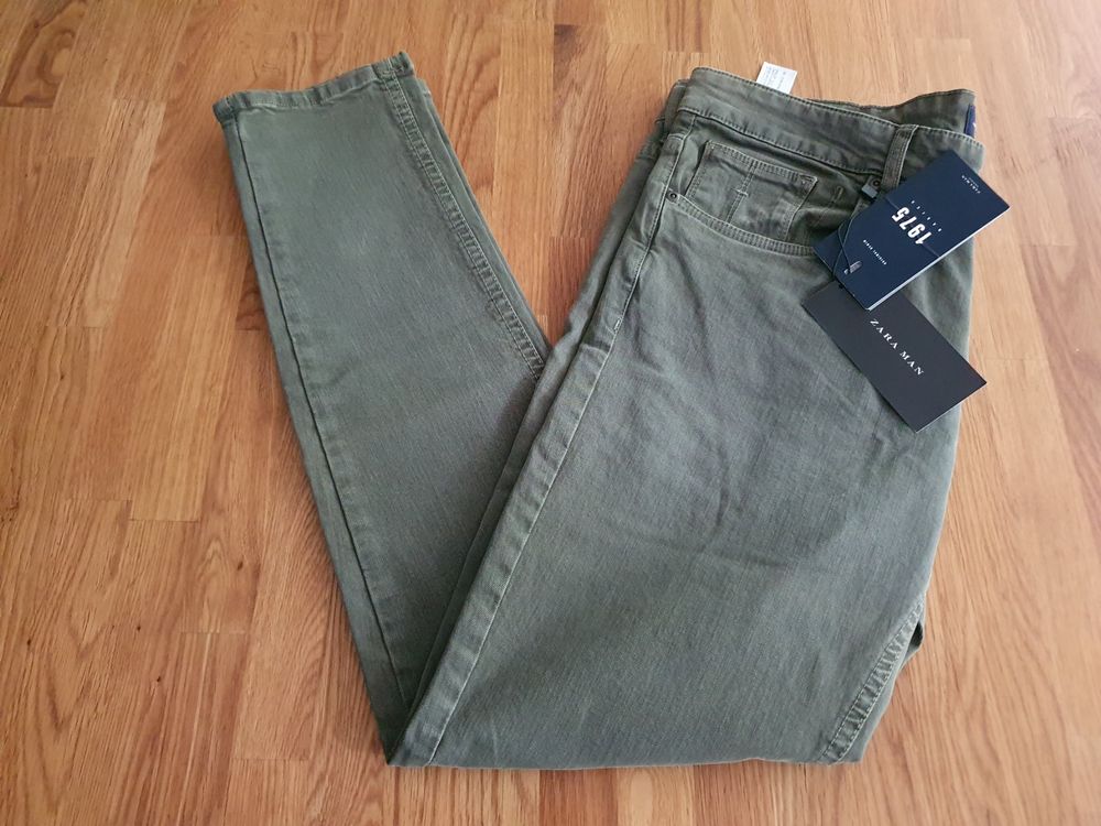 Pantalon vert homme discount zara