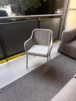Gartenstühle (8 Stk.) Aluminium beige