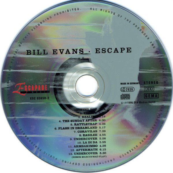 CD: Bill Evans – Escape – Usato da St.Gallen venduto da jalamusic 2