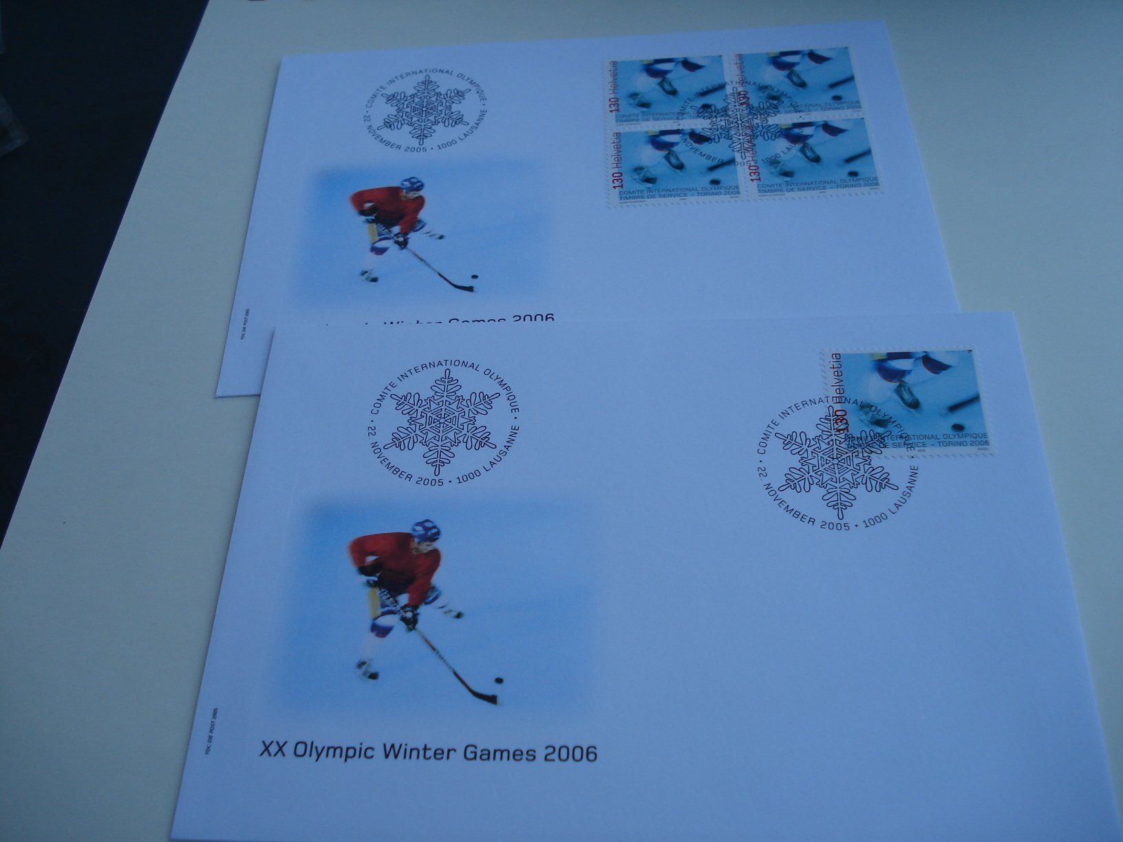 Tutti i francobolli: Marke Winterolympia 2005, FDC Einzel + 4erblock, 2 Be – Usato da Niederwil AG venduto da morostahu 1