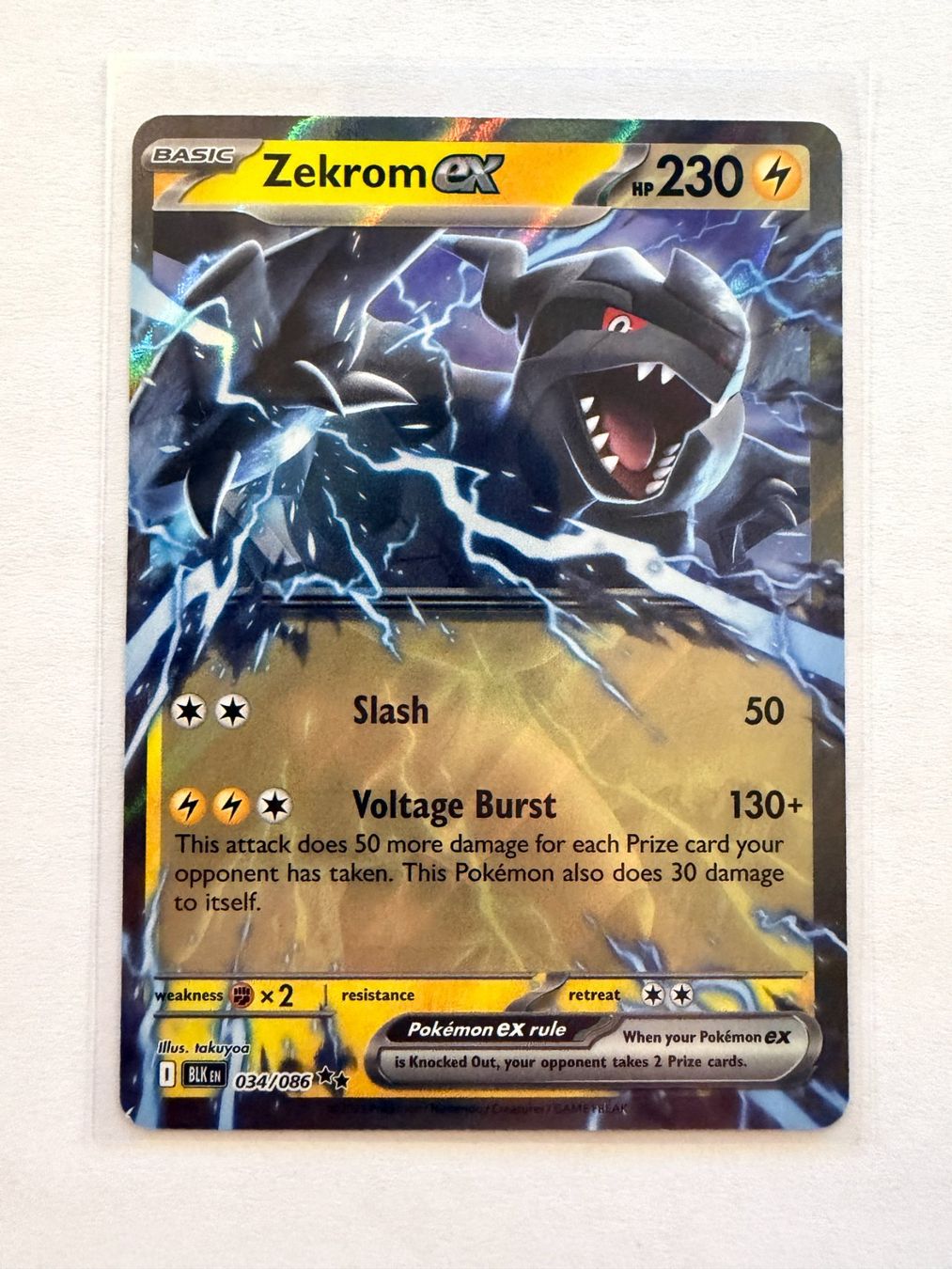 Pokémon Sammelbilder & Trading cards: Pokemon Zekrom EX 034/086 Black Bolt EN – Neu (gemäss Beschreibung) aus Weingarten-Kalthäusern von McGmavlo