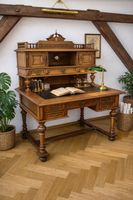 Sekretär Schreibtisch mit Aufsatz ANTIK Gründerzeit +Versand