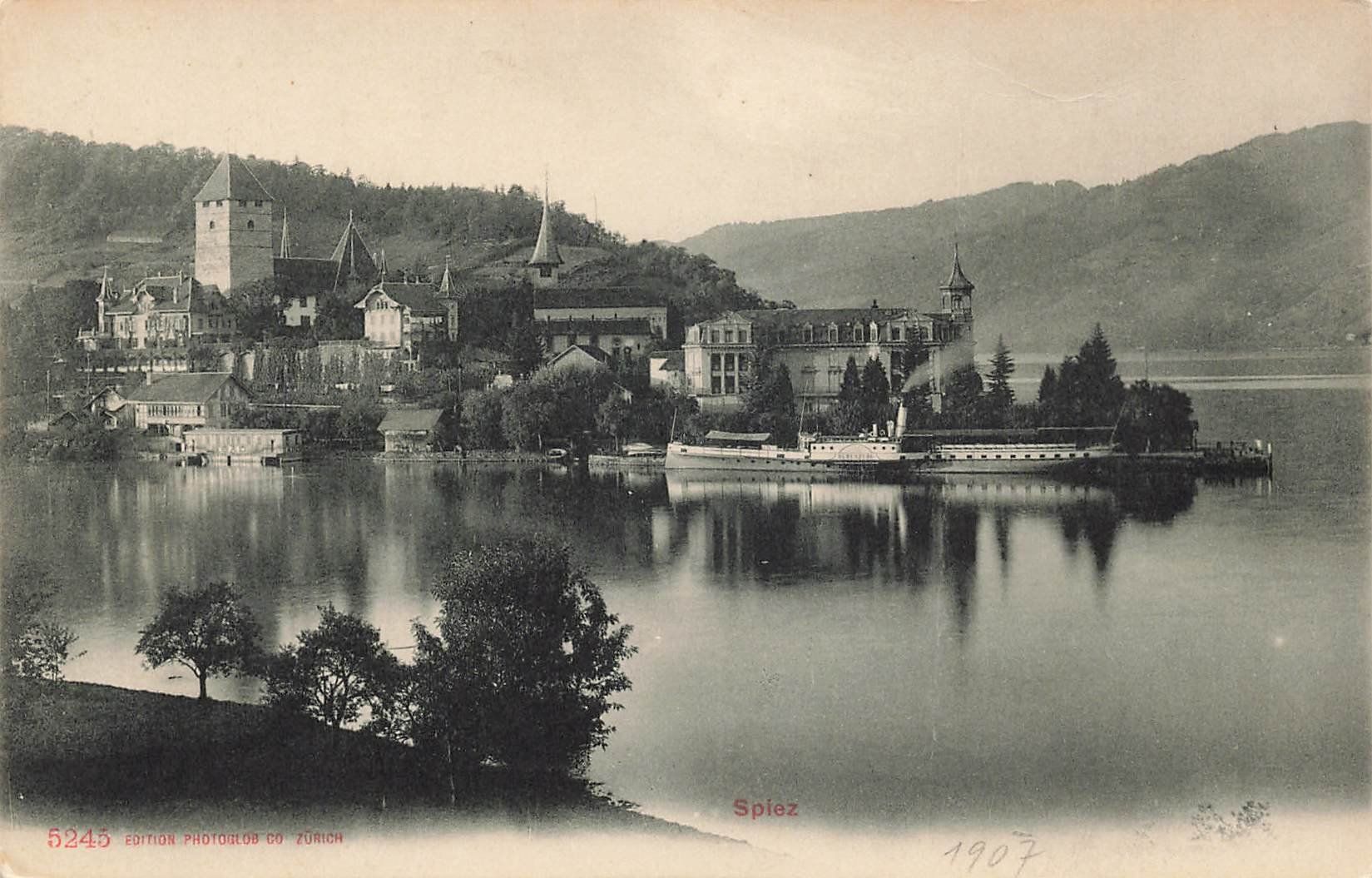 Ansichtskarten: Spiez Schloss – Gebraucht aus Schwyz von Seffi56