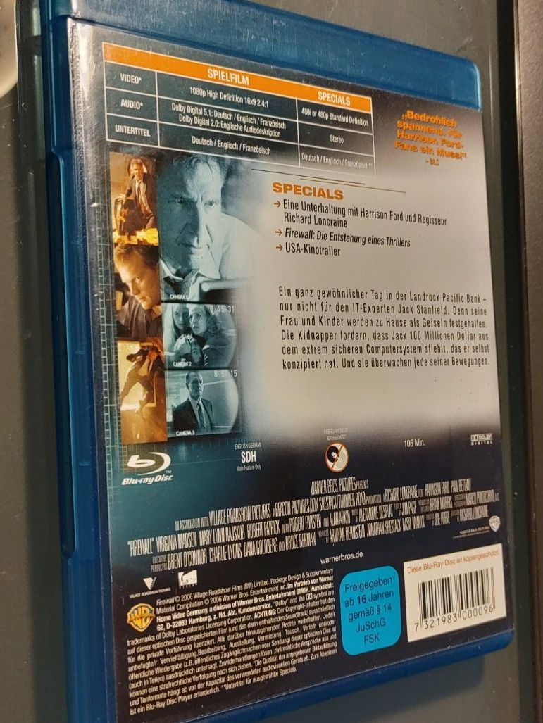 Alle DVDs: Firewall Blu-Ray – Gebraucht aus Dottikon von Oldyfreak 1