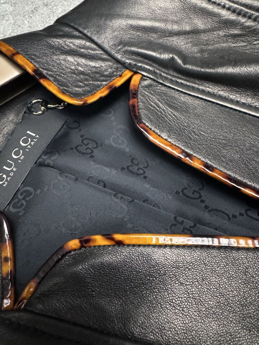 Gucci Giacche: Gucci Lederblazer Damen Gr. 34 schwarz – Usato da Oberengstringen venduto da 80sete 1