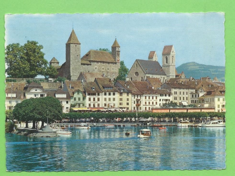 Ansichtskarten: Rapperswil mit Bachtel – Gebraucht aus Zürich von t24_de