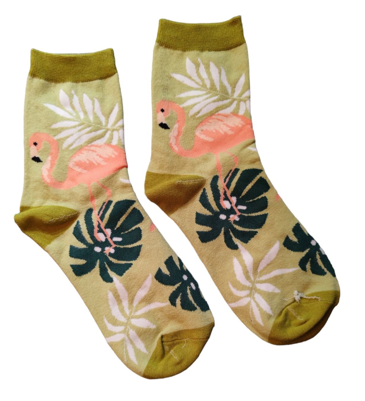 Calze: Socken Flamingos / Monsterablatt / Leafes – Nuovo e nell'imballaggio originale da Zürich venduto da amysmith