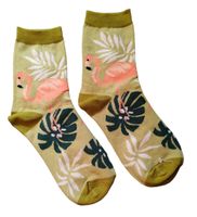 Socken Flamingos / Monsterablatt / Leafes