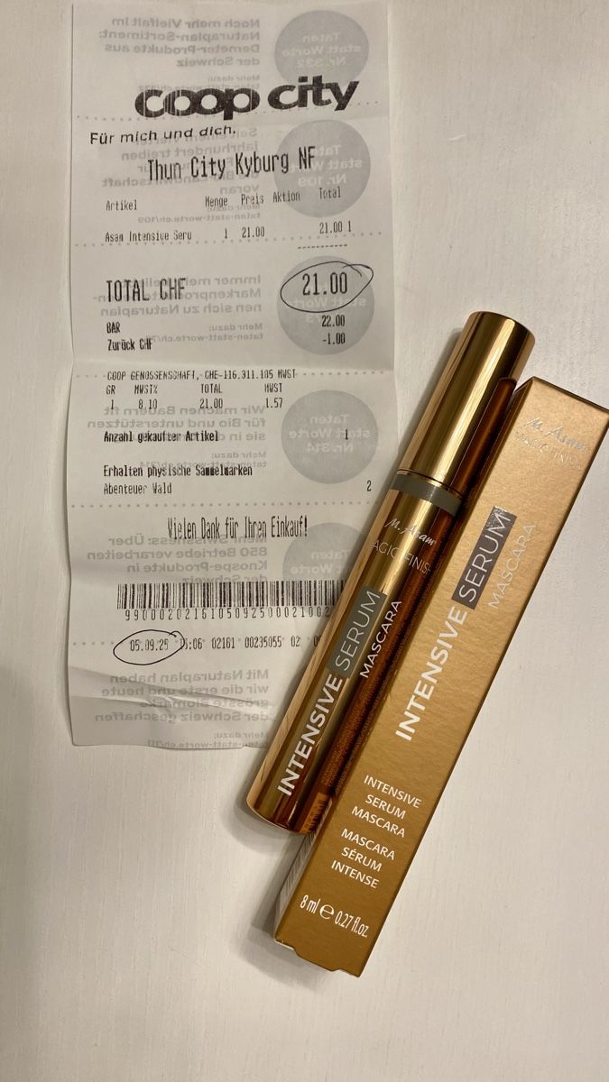 M. Asam MAGIC FINISH 38° Waterproof Mascara Deep Black 12ml - Wasserfest, Mit Tubular-Technologie, Vegan