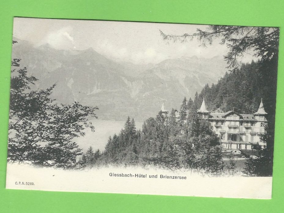 Cartoline postali: Giessbach-Hôtel und Brienzersee – Usato da Zürich venduto da t24_de