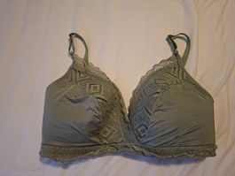 Damen BH Spitzenbesatz Grün gebraucht Grösse 90G