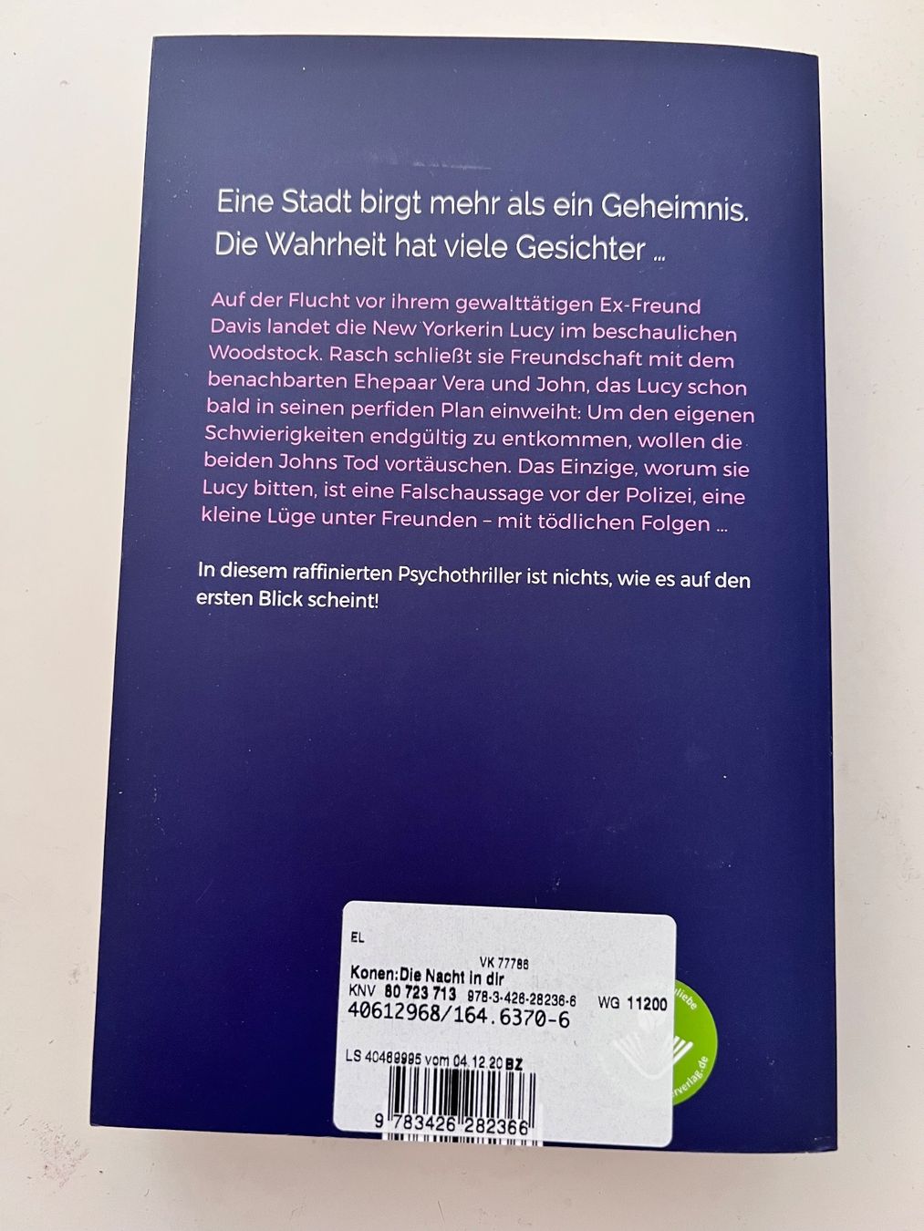 Libri: Buch - die nacht in dir - thriller – Nuovo (secondo la descrizione) da Effretikon venduto da YaMn 1
