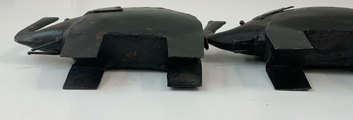Statuette: Lot de 3 éléphants en fer forgé – Usato da rolle venduto da Tontonjulot 3