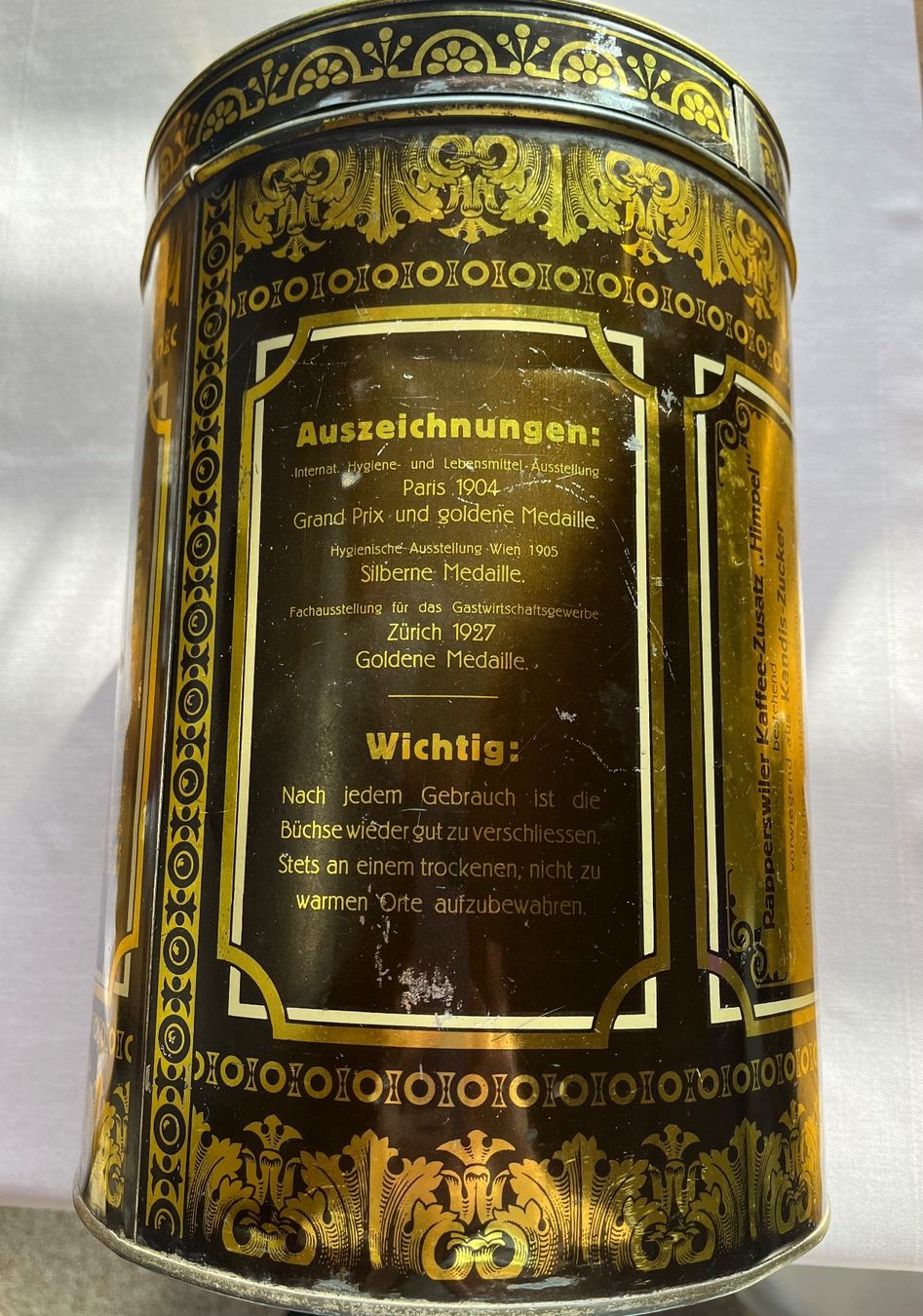 Contenitori & Simili: Antike Blechdose für Kaffe – Usato da Roggwil TG venduto da Jolivon63 1