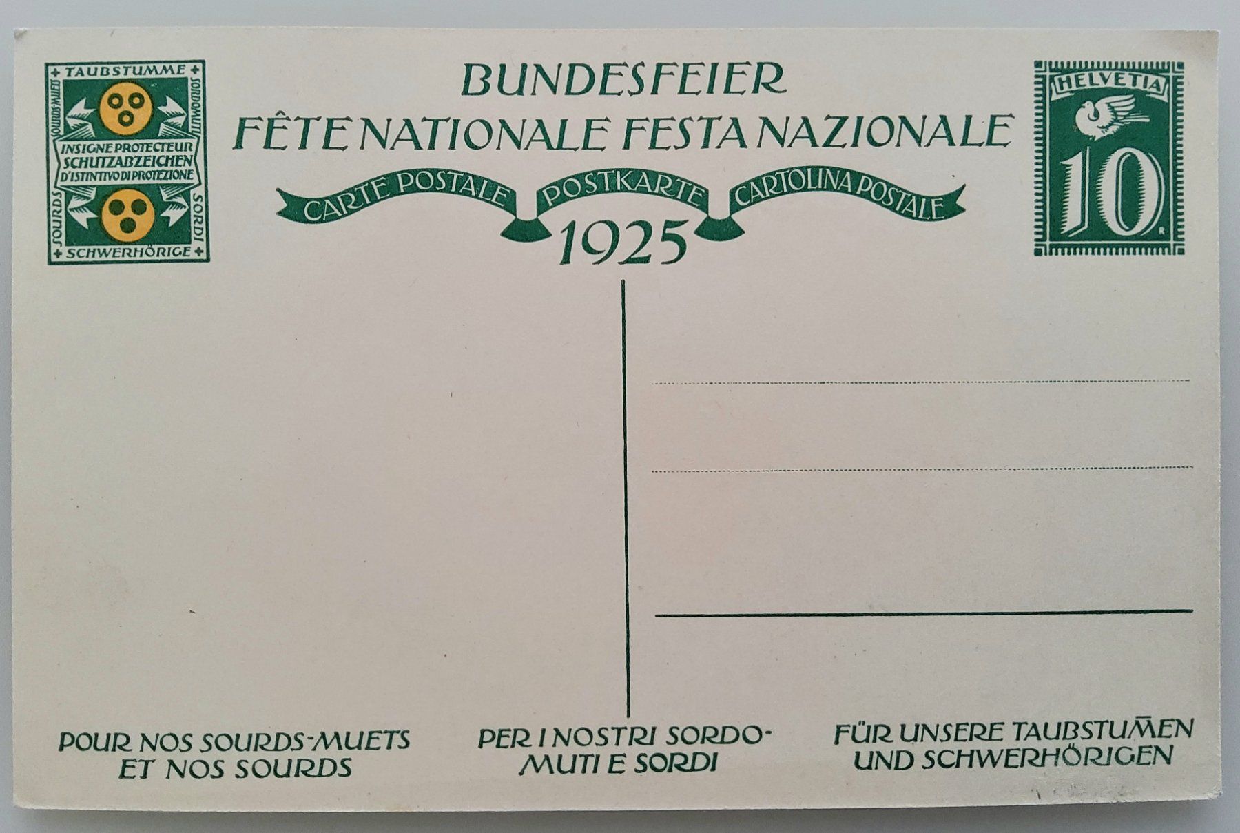 Alle Briefmarken: Bundesfeierpostkarte Nr.42 - 1925 - Lernender Knabe – Neu (gemäss Beschreibung) aus Buchrain von mue_kru 1