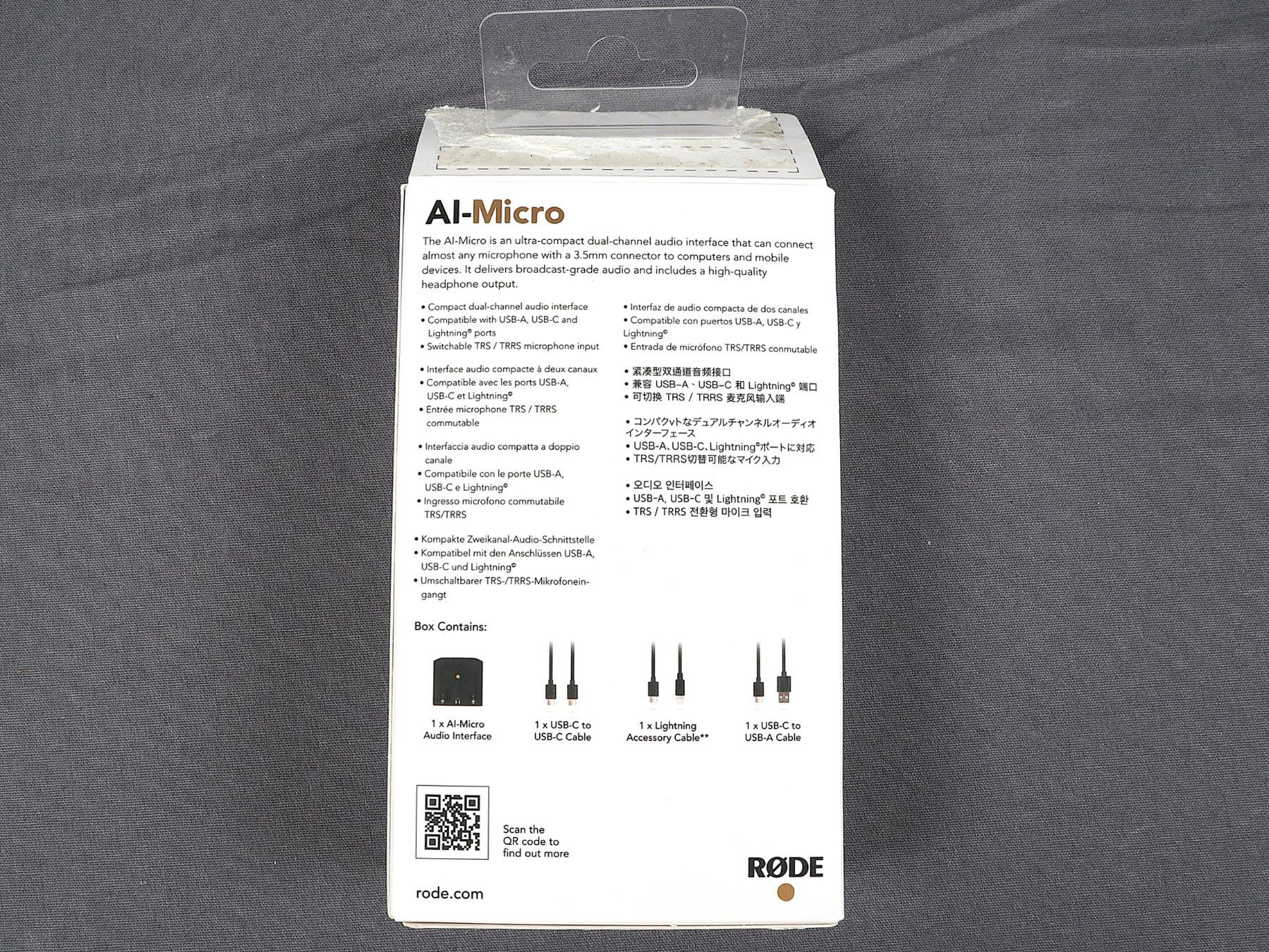 Unità & Adattatore: RODE AI-MICRO compact audio interface für Apple – Nuovo (secondo la descrizione) da Steinen venduto da Restwert_Steinen 6