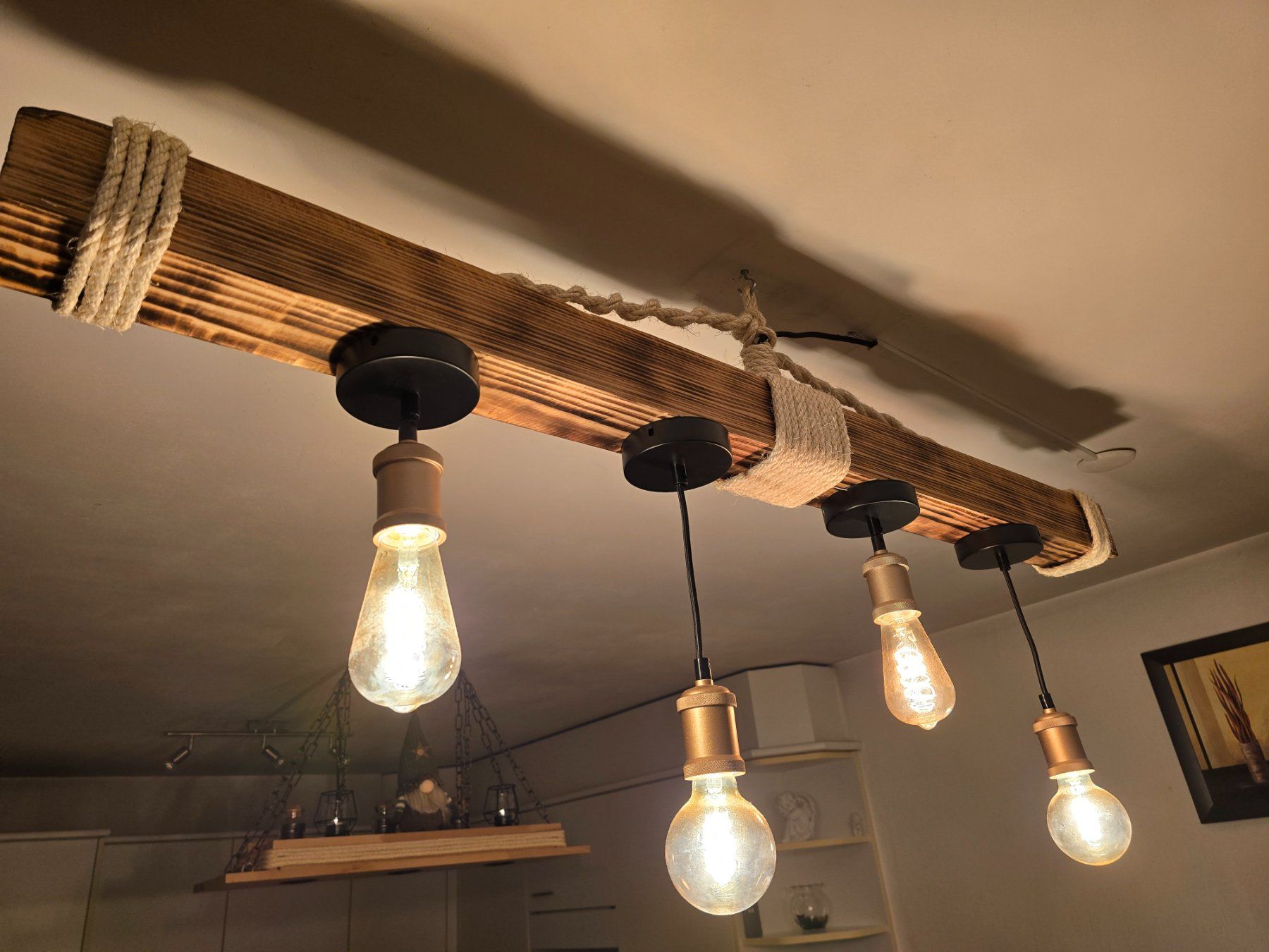 Lampadari & plafoniere: Esszimmer Lampe Unikat, Holz – Nuovo (secondo la descrizione) da chur venduto da Toms-gr