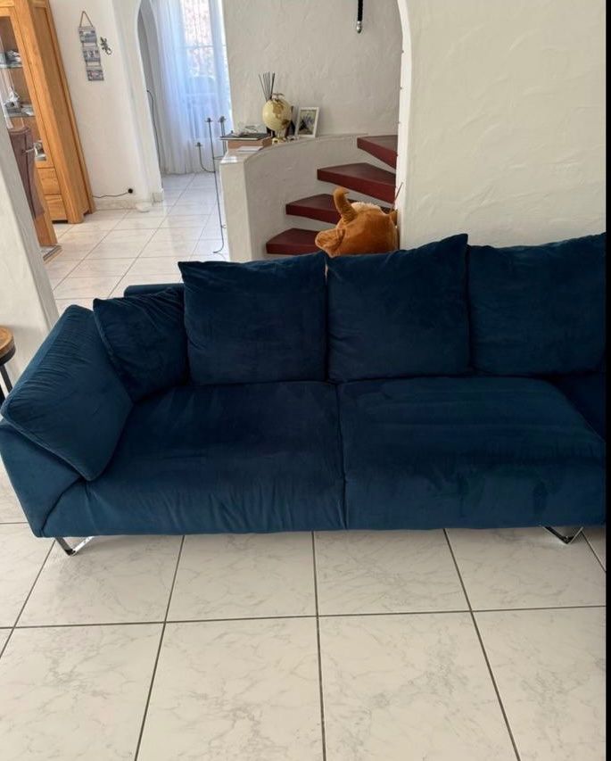 Sofas: Ecksofa cord blau – D'occasion à Zürich par jam_f7nf 3