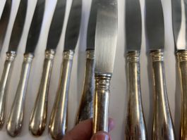 12 Fleischmesser, Silber