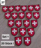 kleine Badge , Patch, Aufnäher Wappen Schweiz , 20-er Set !