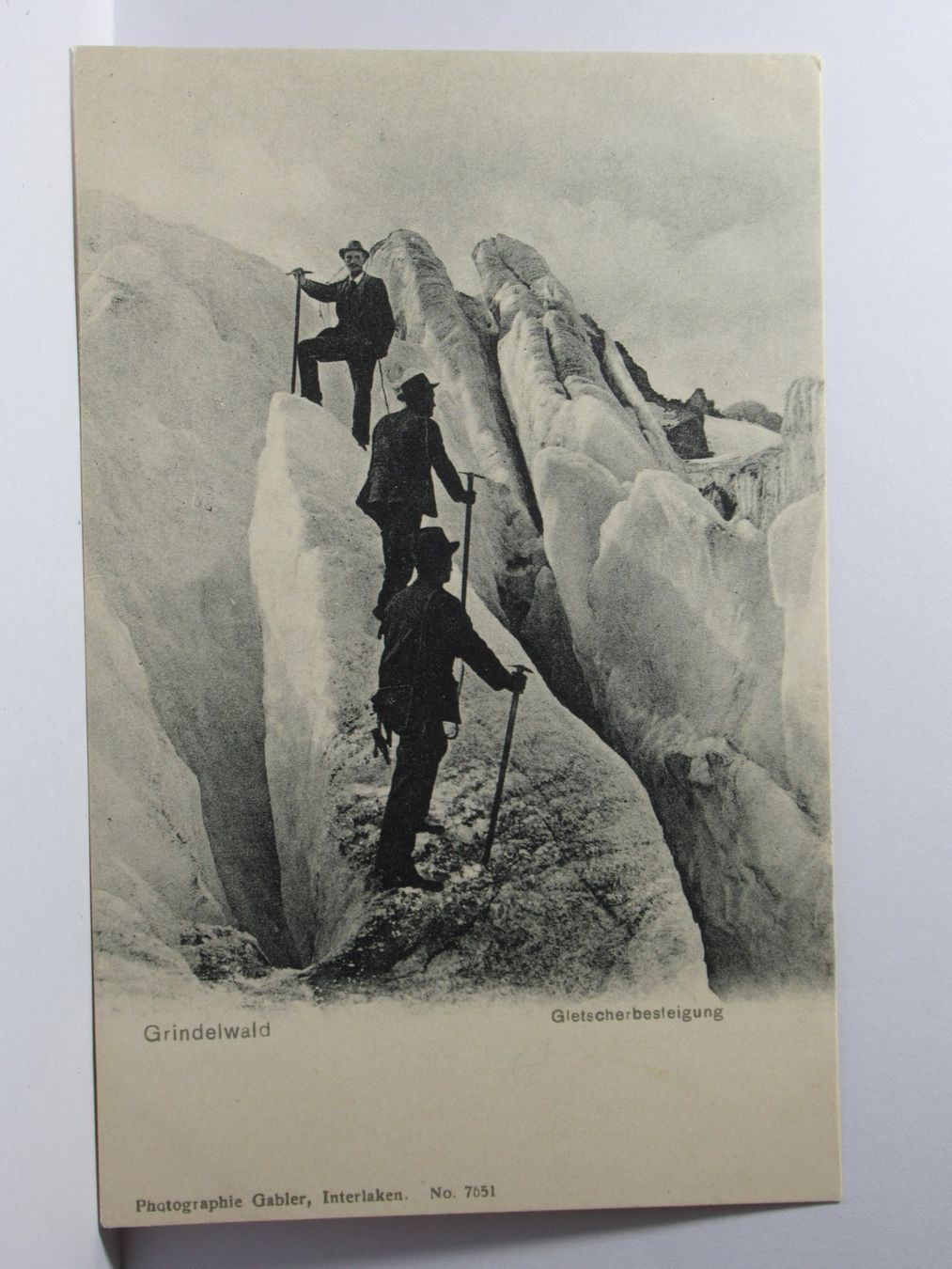 Cartoline postali: Grindelwald ,  Gletscherbesteigung , Bergsteiger – Nuovo (secondo la descrizione) da Grenchen venduto da Bluemchen1900
