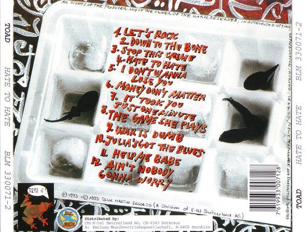 CDs: Toad – Hate To Hate – D'occasion à St.Gallen par jalamusic 1