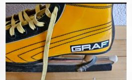 Patins à glace Graf vintage jaunes pointure 44