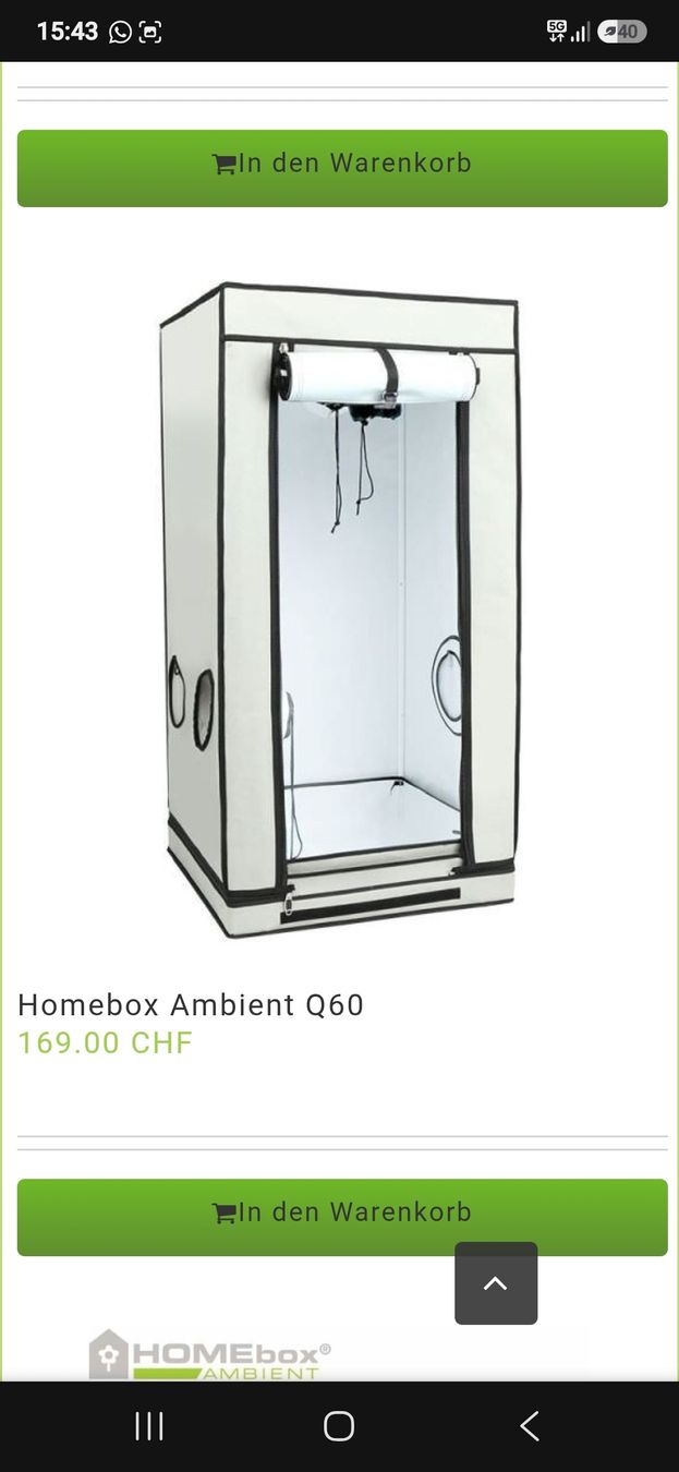 Homebox Altro:  Growbox - Homebox Ambient Q60 – Usato da Zürich venduto da TStyle 4