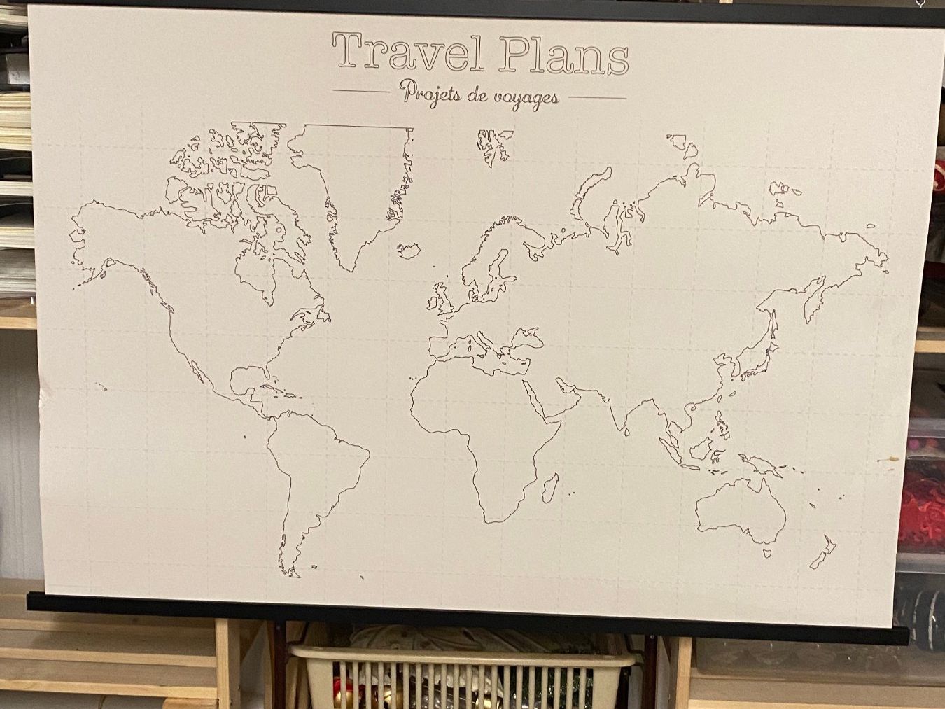 Cartine & Atlanti: Weltkarte "Travel Plans" – Usato da Luzern venduto da Lisbeth54