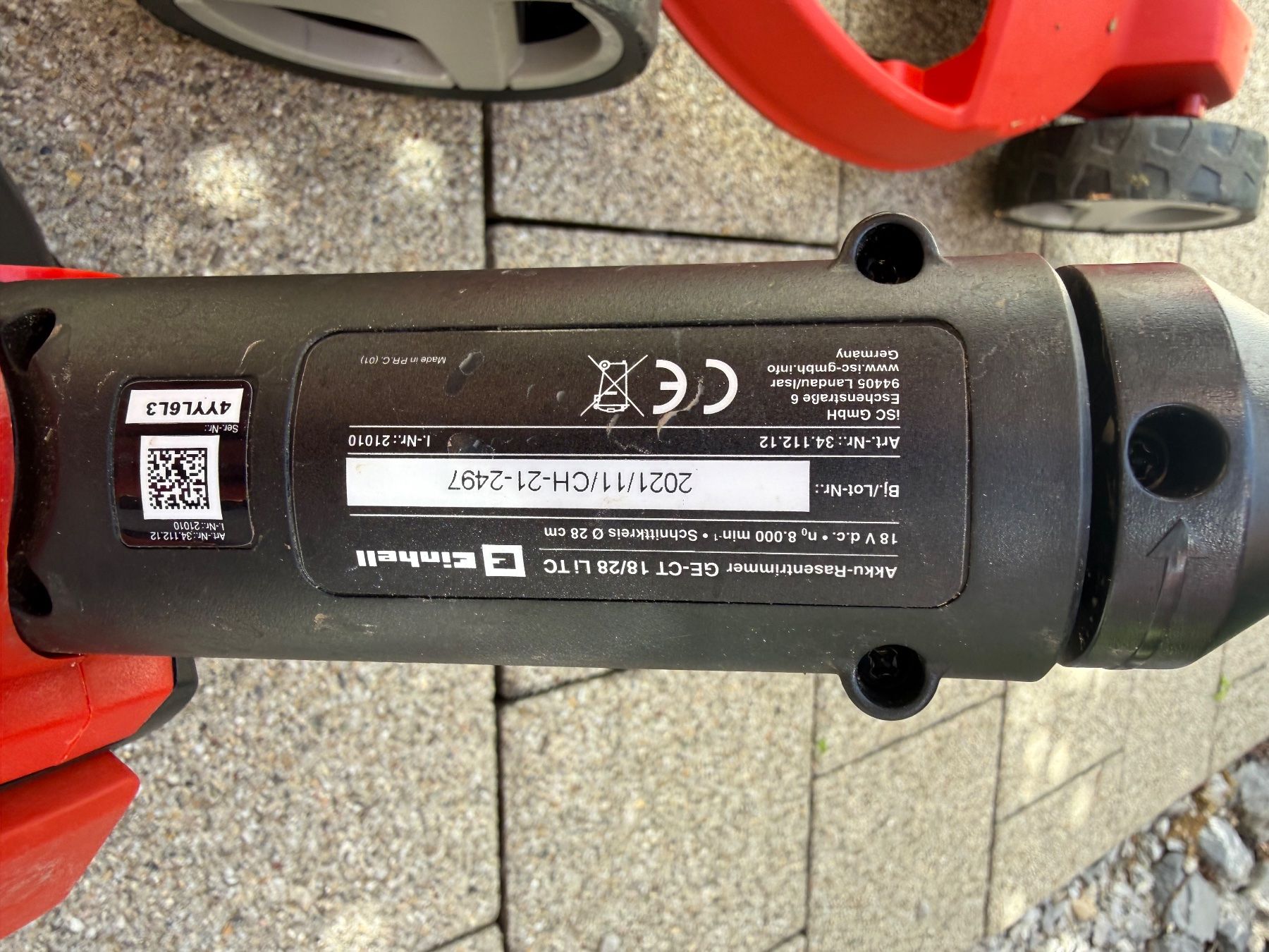 Einhell Tagliaerba: Einhell Akku-Rasentrimmer mit Wagen – Usato da Pfungen venduto da soku71 2
